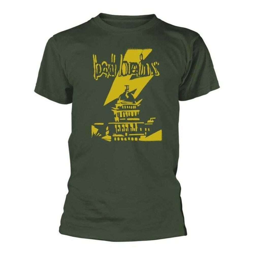 Bad Brains Unisex Adult Capitol T-Shirt / Military Green